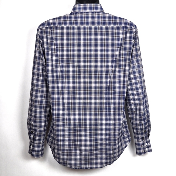 RAG & BONE Plaid Long Sleeve Shirt Men's Size 15.5 - Picture 4 of 7